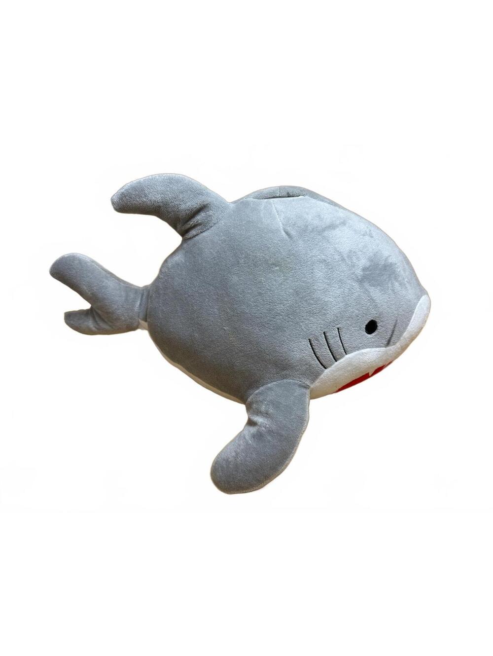 Gray Plush Shark Stuffed Animal Toy - Picture 4 of 6